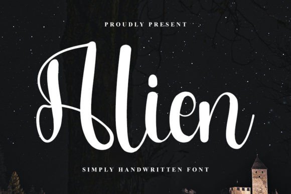 Alien Handwritten Font for Digital Design