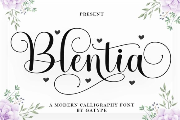 Blentia: A Modern Script Font for Digital Brand Identity