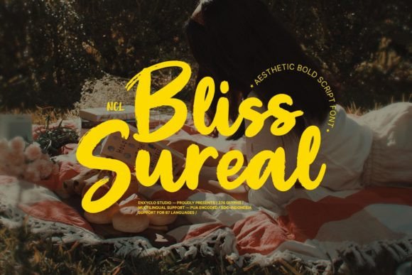 Bliss Sureal: A Bold Brush Script Font for Handmade Brands