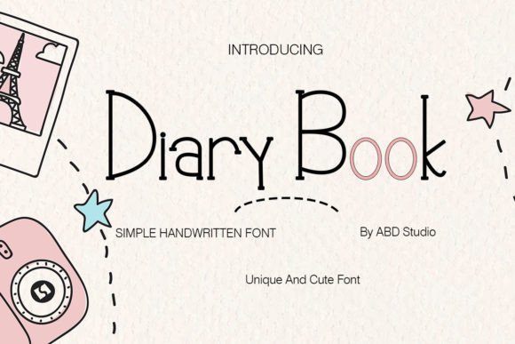 Diary Book: A Friendly Handwritten Font for Real Branding Work