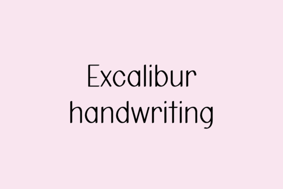 Excalibur Handwritten Font for Small Business Branding