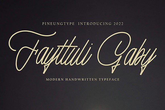 Fayttuli Gaby: A Premium Script Font for Handmade Brands