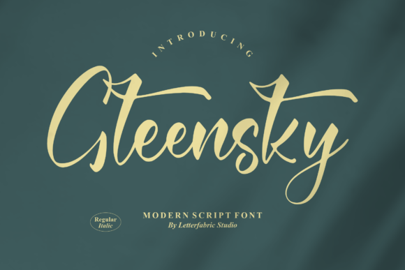 Gleensky: A Modern Script Font That Feels Like Hand-Drawn Magic