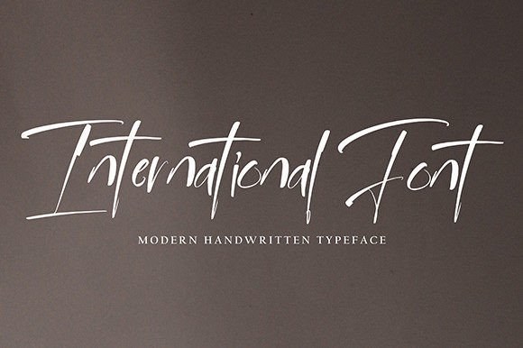 International: A Timeless Handwritten Font for Digital Branding