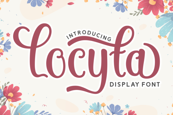 Locyta: A Romantic Script Font for Editorial Design