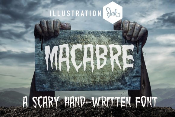Macabre: A Haunted Handwritten Typeface for Editorial Mood