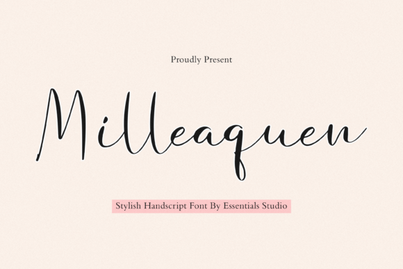 Milleaquen: A Script Font That Makes Your Campaign Feel Human