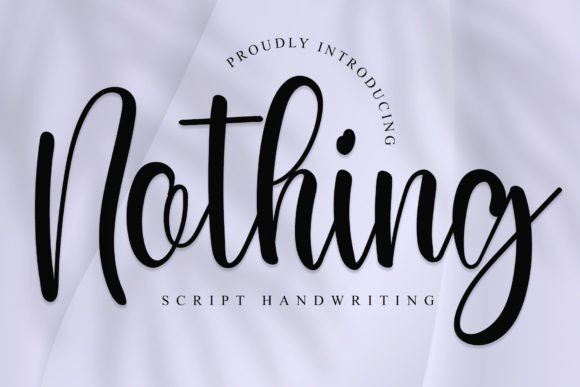 Nothing Handwritten Font for Crafters & Sellers