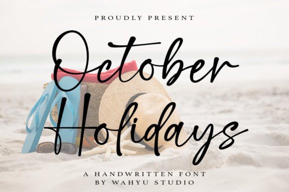 October Holidays Script Font for Handmade Creators