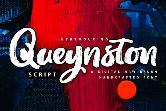 Queynston: A Handwritten Brush Font That Cuts Through the Feed