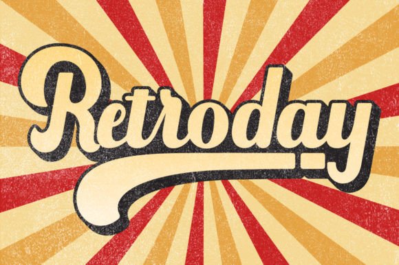 Retroday: A Vibrant Script Display Font for Digital Brands