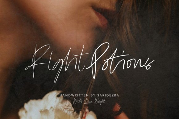 Right Potions: A Light Handwritten Font That Elevates Digital Branding