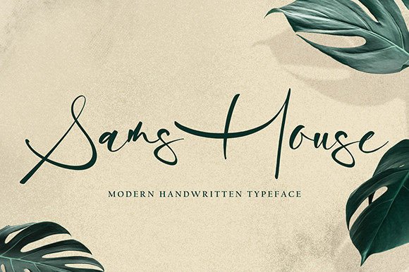 Sams House: A Handwritten Font That Elevates Real Small Business Branding