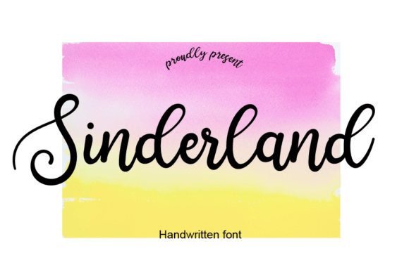 Sinderland: A Handwritten Script Font That Feels Like a Warm Invitation
