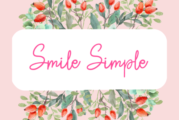 Smile Simple: A Modern Script Font for Trusted Branding