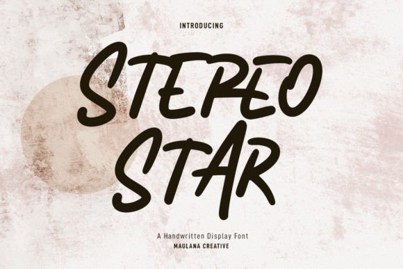 Stereo Star: A Modern Handwritten Font for Digital Branding