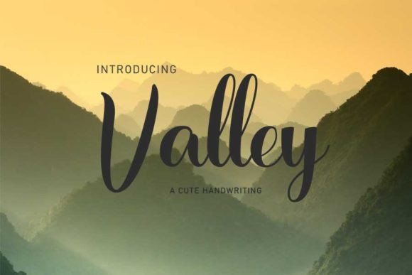 Valley Handwritten Font for Crafters & Sellers
